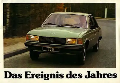 Peugeot 305 Prospekt 1979