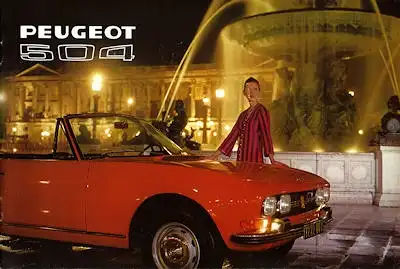 Peugeot 504 Cabriolet / Coupé Prospekt 1972