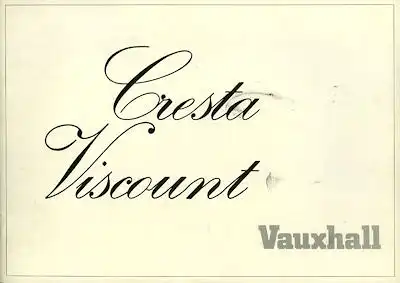 Vauxhall Cresta Prospekt 1971