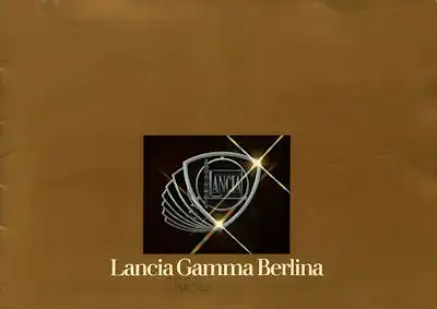 Lancia Gamma Berlina Prospekt ca. 1981