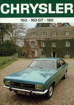 Chrysler 160 160GT 180 Prospekt 1971