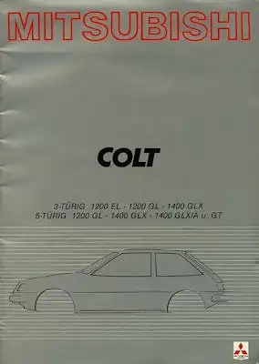 Mitsubishi Colt Prospekt 1981