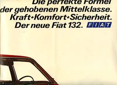 Fiat 132 Prospekt ca. 1972