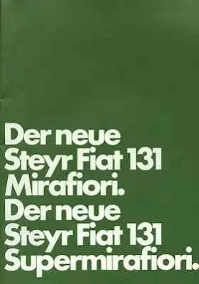 Steyr Fiat 131 Mirafiori Prospekt ca. 1975