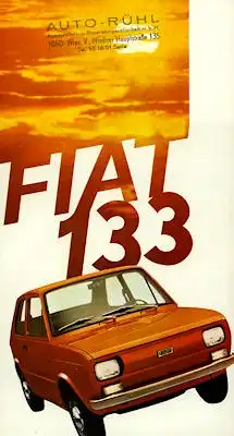 Fiat Seat 133 Prospekt ca. 1974