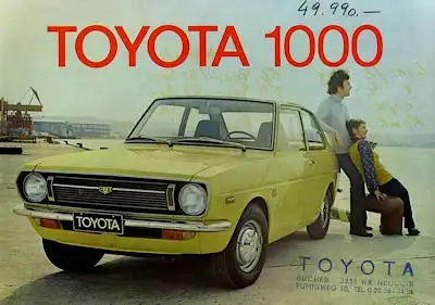 Toyota 1000 Prospekt ca. 1974