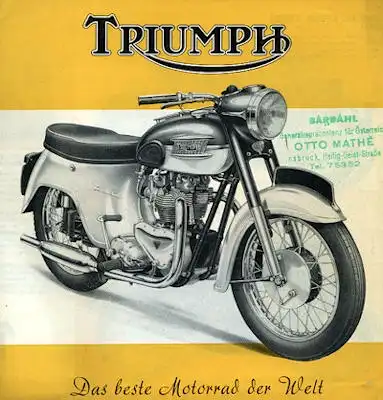 Triumph Programm 1960