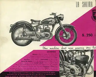 Salira Motorrad Programm 1950er Jahre
