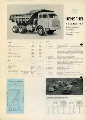 Henschel HS 3-180 TAK Prospekt 1961 sp