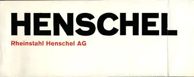 Henschel Programm 1960er Jahre