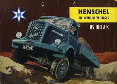 Henschel HS 100 AK Prospekt 9.1955 e