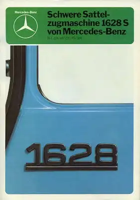Mercedes-Benz Schwere Sattel-Zugmaschine 1628 S Prospekt 1980