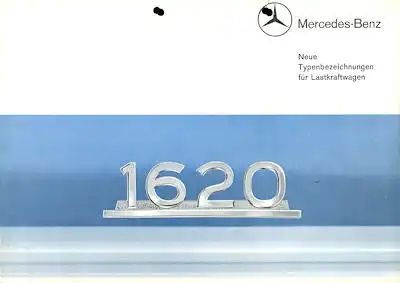 Mercedes-Benz Neue Typenbezeichnungen Prospekt 1964
