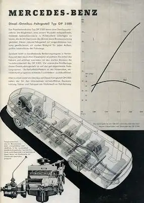 Mercedes-Benz OP 3500 Prospekt 1955