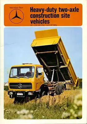Mercedes-Benz Mittelschwere Baufahrzeuge Prospekt 1976 e
