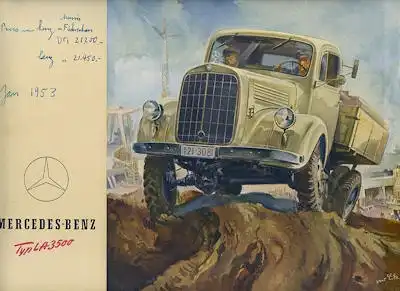 Mercedes-Benz L-3500 Prospekt 1953