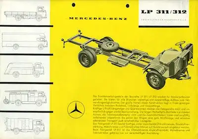 Mercedes-Benz LP 311 / 312 Prospekt 1950er Jahre