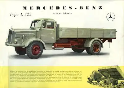 Mercedes-Benz L 325 Prospekt ca. 1956 nl