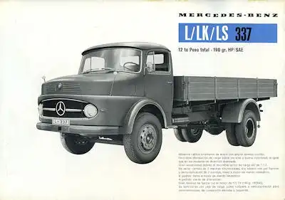 Mercedes-Benz L LK LS 337 Prospekt 1959 sp