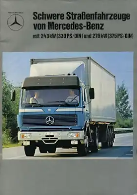 Mercedes-Benz Schwere Straßenfahrzeuge Prospekt 1981