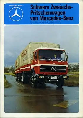 Mercedes-Benz Schwere Zweiachs-Pritschenwagen Prospekt 1977