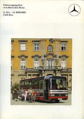 Mercedes-Benz O 303-10 RHH/RHS Club-Bus Prospekt 1982