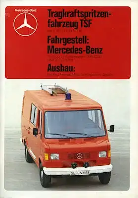 Mercedes-Benz Tragkraftspritzenfahrzeug TSF Prospekt 1978