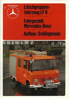 Mercedes-Benz Löschgruppenfahrzeug LF 8 Prospekt 1981