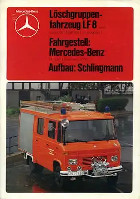 Mercedes-Benz Löschgruppenfahrzeug LF 8 Prospekt 1980