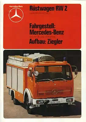 Mercedes-Benz Rüstwagen RW 2 Prospekt 1980