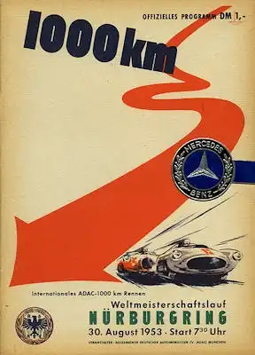 Programm Nürburgring 30.8.1953