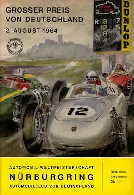Programm Nürburgring 2.8.1964