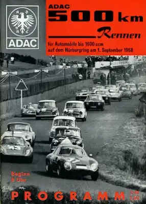 Programm Nürburgring 1.9.1968