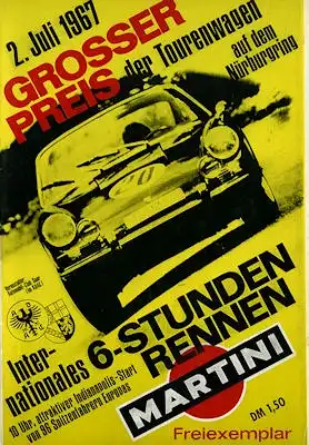 Programm Nürburgring 2.7.1967