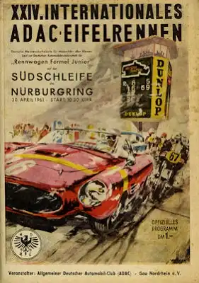 Programm Nürburgring 30.4.1961