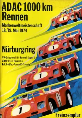Programm Nürburgring 18.5.1974