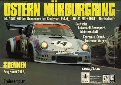 Programm Nürburgring 29.3.1975