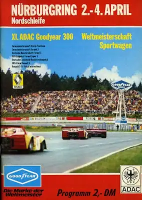 Programm Nürburgring 2.4.1976