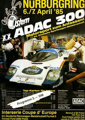 Programm Nürburgring 6.4.1985