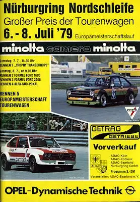Programm Nürburgring 6.7.1979