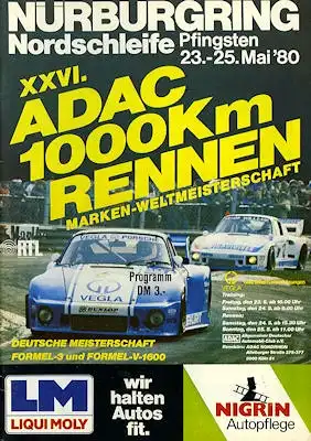 Programm Nürburgring 23.5.1980