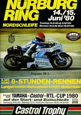 Programm Nürburgring 14.6.1980