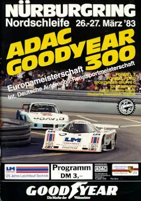 Programm Nürburgring 26.3.1983