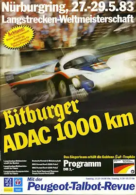 Programm Nürburgring 27.5.1983