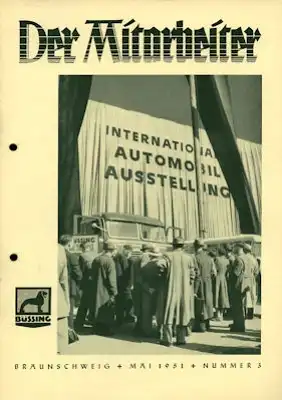 Büssing Mitarbeiter Nr. 3 Mai 1951