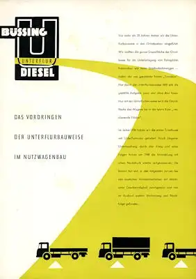 Büssing 4500 U + 5000 U Prospekt 2.1955