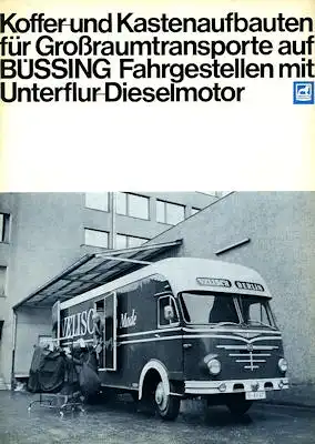 Büssing Großraumtransporter Prospekt 6.1965