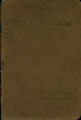 Büssing Motor 22 / 32 PS Bedienungsanleitung 1912