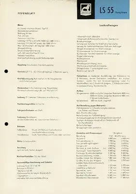 Büssing LS 55 Burglöwe Prospekt 6.1959