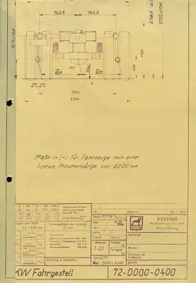 Büssing LU 77 Konstruktionszeichnung 7.1959